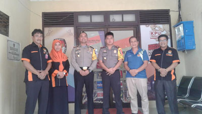 Kapolres Kuansing Tinjau Kesiapan KPU Hadapi Pemilu 2019